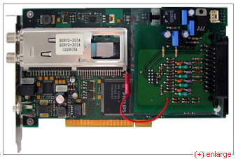 Go to DVB-S SCART extension board picture