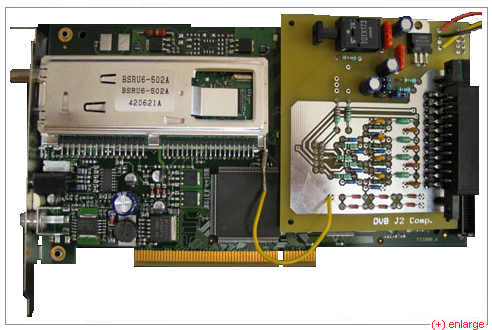 DVB-S 1.5 card with extension board